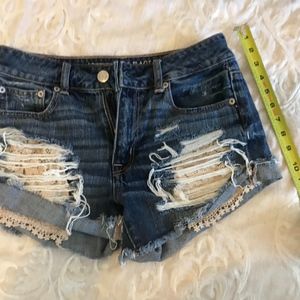American Eagle Hi-Rise Festival Jean Shorts
